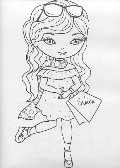 Модницы. Раскраска - фото 2