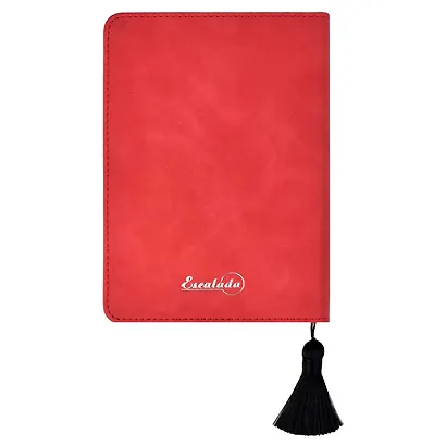 Ежедневник недат. А6+ 120л "ВЕЛЮР КРАСНЫЙ" кожзам, тв.переплет - фото 3