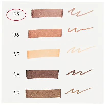 Маркер художественный "Сонет" сиена жженая, двухсторон., тонк. и широк.долото, Сонет - фото 3