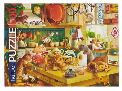 Пазл 1500 элементов "Котики бывают разными" 83х58 см - фото 3