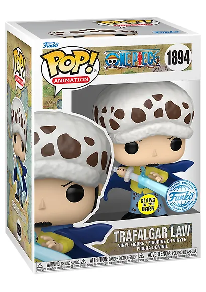 Фигурка Funko POP! Animation One Piece Trafalgar Law w/Blue Anesthesia (GW) (Exc) (1894) (Fun84975) - фото 3