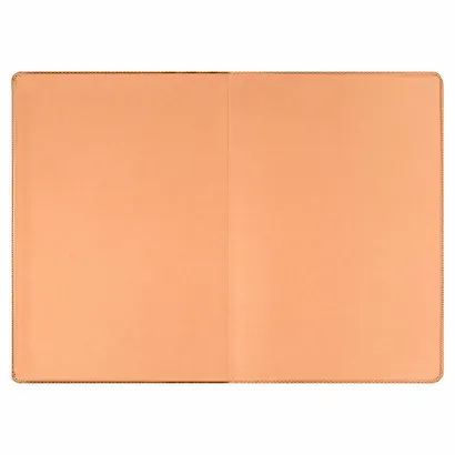 Ежедневник недат. А5 160л "Вся жизнь искусство" Пике пепельно-коралловый, кожзам, тв.переплет, тиснение фольгой, офсет, ляссе - фото 4