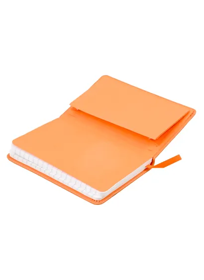 Записная книжка А6 96л лин. "Joy Book. Тициановый" иск.кожа, тонир.блок, скругл.углы, ляссе, резинка, карман на задн.форзаце - фото 5