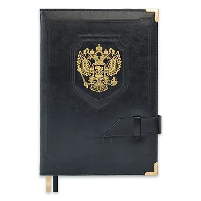 Ежедневник полудатированный, Феникс+ А5+, (175х245), 384стр., САРИФ ЧЕРНЫЙ 47717 - фото 1
