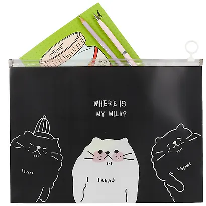 Папка на молнии A4 «Neko's Life», с расширением, в ассортименте - фото 2