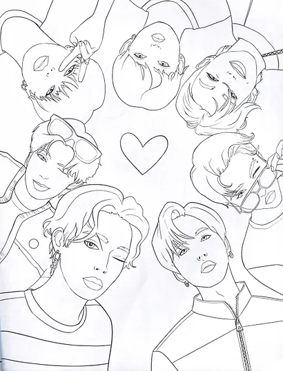 K-POP раскраска - фото 4