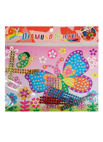 Аппликация стразами Бабочка А4 (15-01248-D06) - фото 2