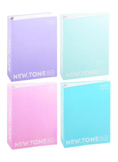 Тетрадь на кольцах в клетку Hatber, NEWtone Pastel, 80 листов, в ассортименте - фото 4