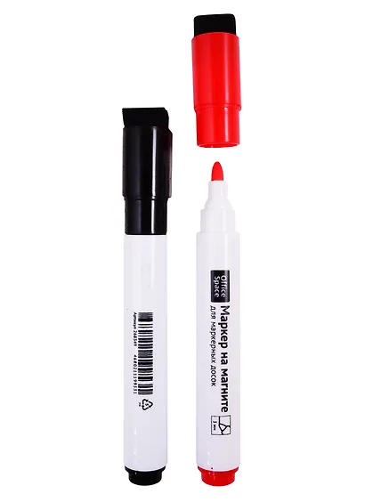 Маркеры для досок с магнитом и губкой OfficeSpace, 4 цвета 3 мм - фото 2