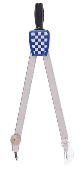 Циркуль школьный, запасной грифель, ластик, цвет в ассортименте - фото 2