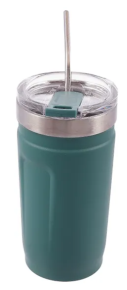 Термостакан с ремешком Цветной (пластик/металл) (520мл) - фото 3