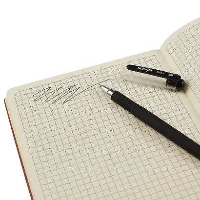 Ручка гелевая черная "Slider" 0,5 мм, soft touch, Schiller - фото 9