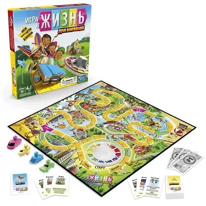 Настольная игра-ходилка «Игра в жизнь Джуниор», Hasbro - фото 3