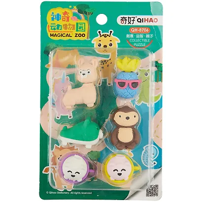 Набор Ластики пазлы "Magical Zoo", 17х10,5 - фото 2