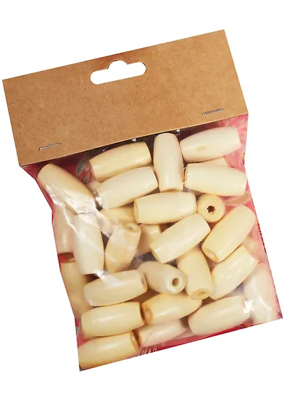 Бусины цвет натуральный (13х25мм) (36шт.) (1301393) - фото 3