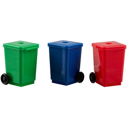 Точилка 1 отверстие "Waste bin", в ассортименте - фото 4