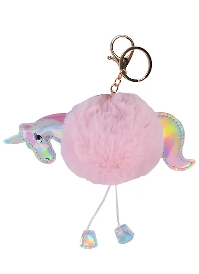 Брелок-помпон Единорог радужный с ножками (7см) (иск.мех) (12-04320-15) - фото 6