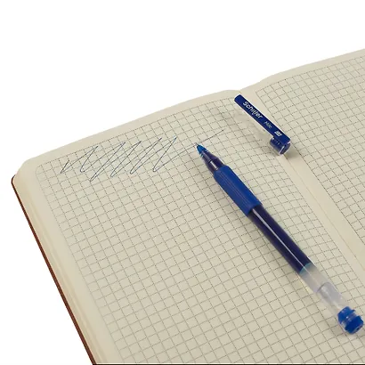 Ручки гелевые синие 12 штук "Mile" 0,5 мм, Schiller - фото 5