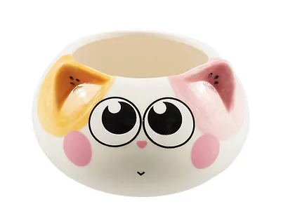 Кашпо Мордочка котика (круглое) (керамика) (8х8) (12-06650-202306-98) - фото 1