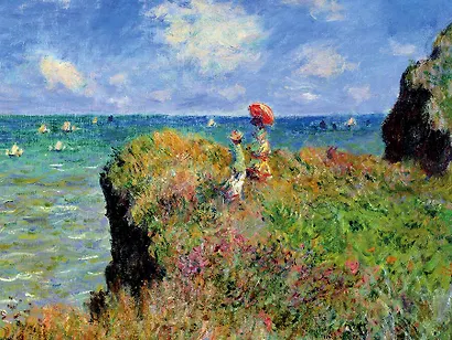 Кардхолдер. Моне. Прогулка по скалам Пурвиля (в форме книжки) (Арте) - фото 4