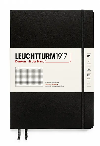 Книга для записей B5 109л кл. "Composition" тв.обл., Черный, Leuchtturm1917 - фото 1
