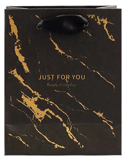 Пакет А6 14*11,5*6 "Black Marble" нейтр., бум.мат.ламинат - фото 3