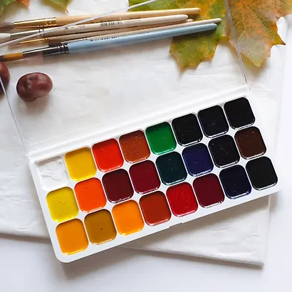 Акварельные краски «Люкс», 24 цвета - фото 6