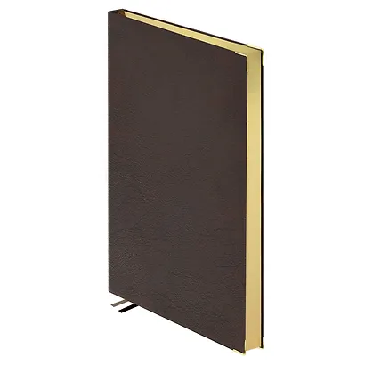 Ежедневник недатированный А5 160 листов "Шеврет глосс" коричневый, мягкий переплёт, искусственная кожа - фото 7