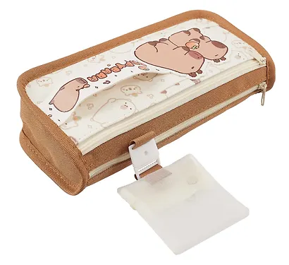 Пенал-косметичка "Капибара" ПВХ-бокс, ассорти - фото 5