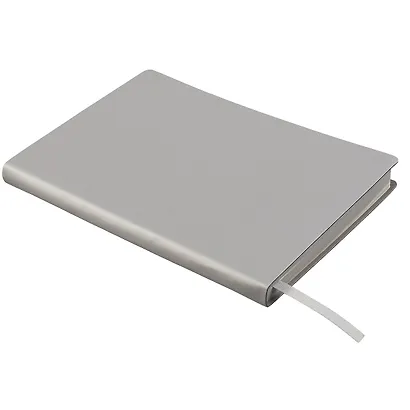 Ежедневник недат. А5 136л "SOFT TOUCH" белое золото, интегр.обл., иск.кожа, тонир.блок, скругл.углы, цв.торец, ляссе - фото 2