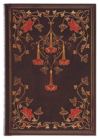 Книга для записей "Antiqua. Бордовый" А5, 128 л. в линейку, цв. внутрен. блок - фото 1