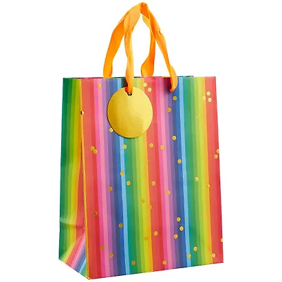 Пакет А5 23*18*10 Радуга нейтр., бум.мат.ламинат - фото 1