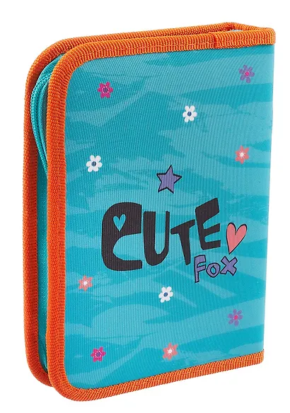 Пенал 1 отделение "Лисёнок" 20*14см, молния, ткань, 2 откидные планки - фото 3