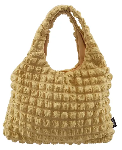 Сумка-шоппер стеганая (оливковая) (текстиль) (35х25) (12-12721-202411-B15) Bookvalno - фото 3