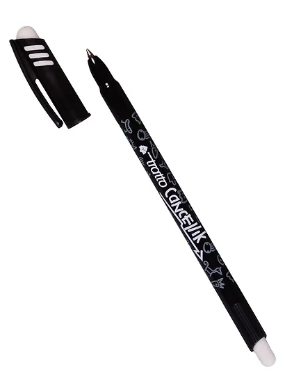 Ручка шариковая Tratto, Cancellik, пиши-стирай черная - фото 1