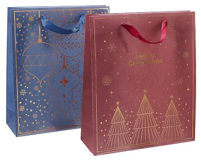 Пакет А4 32*27*10 "New Year", пластиковый, в ассортименте - фото 1