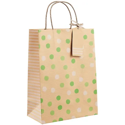 Пакет А4 30*22*11 "Рolka dot" нейтр. - фото 1