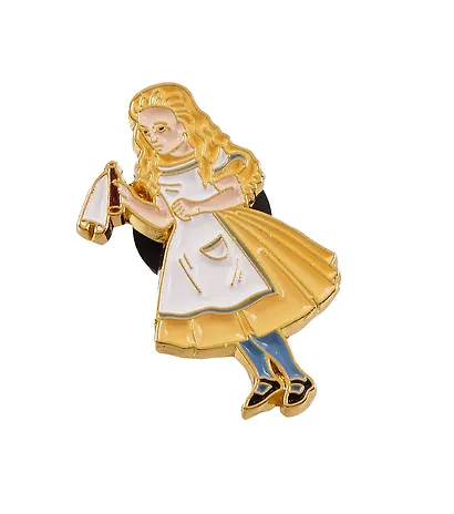 Значок эмалированный Алиса c фламинго (1114943) - фото 3