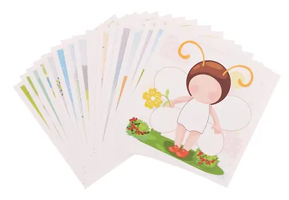 Игра развивающая "Учимся и играем! Рисуй, фантазируй, стирай. Забавные портреты" 16 карточек 180х180мм - фото 2