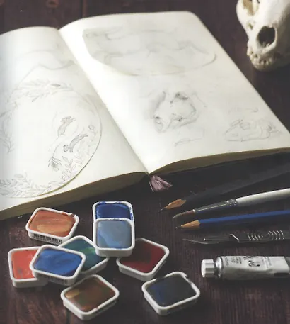 Лесное волшебство. Живопись нитями - фото 5