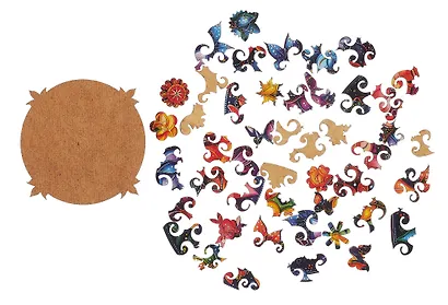 Пазл фигурный "Мандала Цветочная" 86 деталей - фото 3