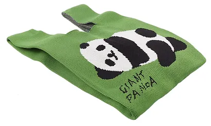 Сумочка вязаная Панда лежит (текстиль) (20х33) (12-11515-B006) - фото 2