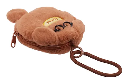 Брелок-кошелек Собачка коричневая в очках (текстиль) (13см) (12-Station-202508-XP6) - фото 3