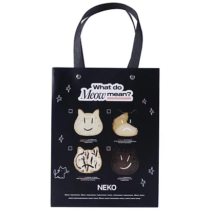 Пакет А5 18*23*10 "Neko" нейтр., бум.мат.ламинат - фото 2