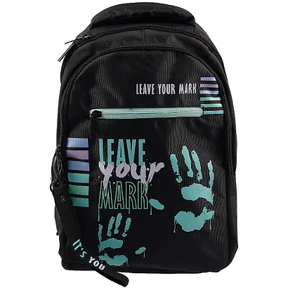 Рюкзак "Оставь свой след..." 2отд., 41*30*15см, полиэстер, светоотраж.эл-ты, 3 кармана - фото 1