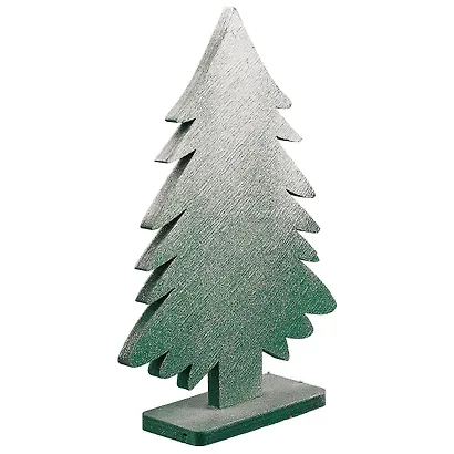 Ёлочка зелёная с напылением, 18 см - фото 2