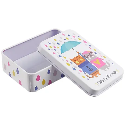 Шкатулка Cats in the rain (9х7х3) (металл) - фото 2