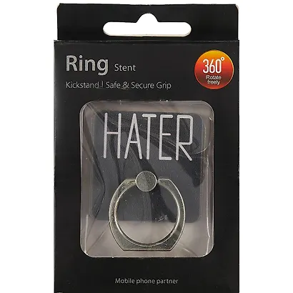 Держатель-кольцо для телефона Hater (металл) (коробка) (12-17754-202105H) - фото 2