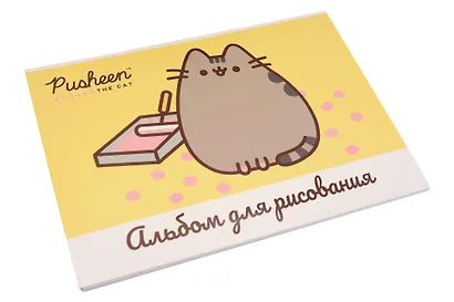 Альбом для рисования Pusheen, А4, 40 листов, на склейке - фото 2