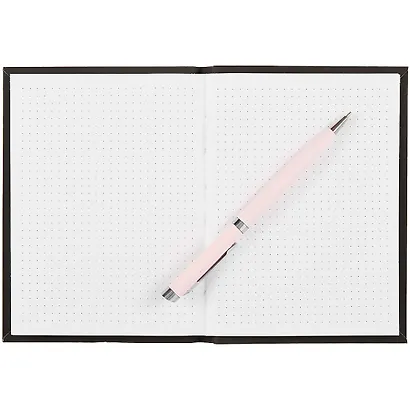 Записная книжка А6 80л тчк. "MATERIALS. LAVA" интегр.обл., ламинация soft touch, тиснение фольгой - фото 3